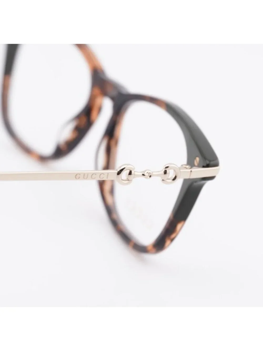 Gucci GG0919O 003 Eyeglasses Havana/Gold 50mm Square Frame
